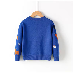 Pull en tricot pour enfant à col semi-montant, pull-over pour garçon et pull de Noël en tricot pour enfant - Product Image 6