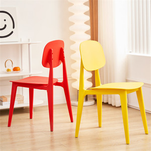 <span class=keywords><strong>Chaise</strong></span> de salle à manger en plastique de style nordique moderne et minimaliste pour usage domestique et restaurant, tabouret décontracté avec dossier, design <span class=keywords><strong>Macaron</strong></span> très populaire - Product Image 2
