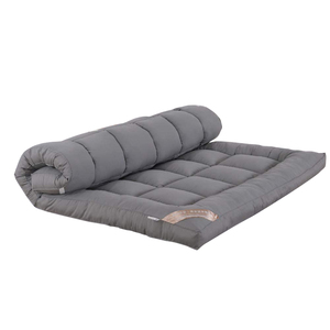 사계절 맞춤형 친환경 호텔 침대 폴리에스터 짙은 회색 두께 매트리스 토퍼 - Product Image 1