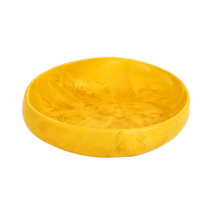 Best-seller Bol en résine fait main Petit bol en terre avec dessus jaune aspect marbre Fabriqué en Inde au meilleur prix - Product Image 1