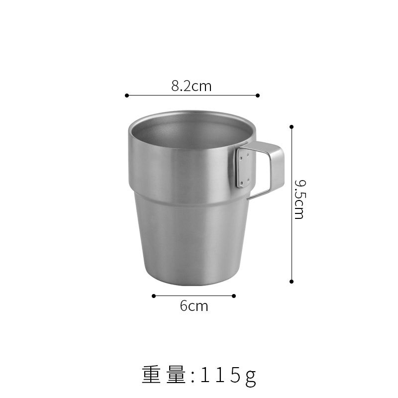 Gobelet d'eau simple de 300 ml (argent)
