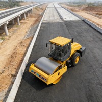 Rouleau compresseur à tambour unique CNCMC TRSH12 110 kW avec moteur Cummins, 12 tonnes, tambour de 2100 mm, compacteur vibrant pour la construction de routes en asphalte