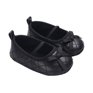 Black Toddler Girl Dress Shoes - Anti-Slip, Lightweight