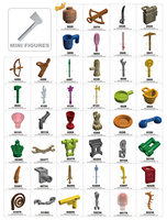 DELO TOYS DIY blocs de construction en vrac Briques en plastique Minifig, Plume Bird (Crow) matériau ABS (NO.13665)