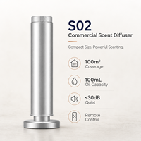 Diffuseur d'arômes portable de luxe en métal, machine à parfum à air froid sans eau 100 ml, télécommande tactile pour hôtel, maison, bureau