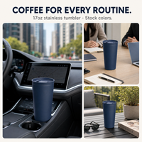 Mug à café isotherme JUNVOY de luxe à double paroi en acier inoxydable 304, extérieur en plastique, personnalisable pour utilisation en voiture, cadeaux (6 heures)