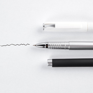 Customized Office Ballpoint Pen <b>Plastic</b> Shell Silk Screen Printing Logo For Business Promotion - Product Image 2