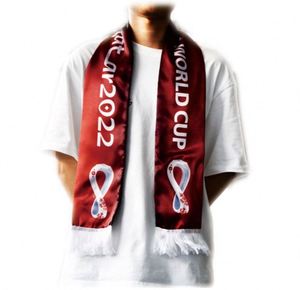 ผ้าพันคอโพลีเอสเตอร์สำหรับโปรโมชั่น ผ้าพันคอสโมสรฟุตบอลแบบกำหนดเอง ผ้าพันคอแฟนคลับ ผ้าพันคอไหมพิมพ์โลโก้ - Product Image 1