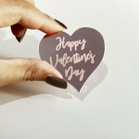 Klassische kunden spezifische Acryl Cupcake Topper für Valentinstag Kuchen Dekoration Kuchen Dekorieren Lieferungen