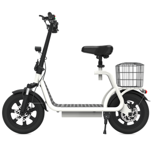 Scooter Eléctrico X12 Blanco de 12 Pulgadas, Bicicleta de Reparto de Alimentos de Largo Alcance, Plegable, de Alta Velocidad, X12 - Product Image 1