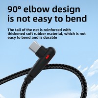 Cable de Datos USB-C Trenzado de 120W con Carga Súper Rápida para Teléfonos Móviles, Compatible con Honor 6A