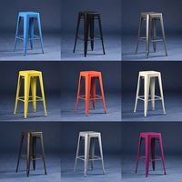 Chaises de patio en fer forgé pour jardin chaises en fil de fer léger antirouille extérieur pour chaises en métal de restaurant de café de cour