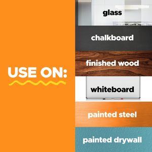 Película de Pared de PVC Premium con Superficie Antideslizante, Fácil de Despegar y Pegar, para Borrado en Seco, con Marcador de Pizarra Blanca Gratis para Dibujos de Niños y Listas de Tareas - Product Image 3