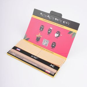 Papier à rouler en papier de riz brun, fournitures pour fumeurs, logo personnalisé disponible - Product Image 5
