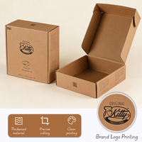 Boîtes d'emballage en carton ondulé personnalisées en lot pour usine d'encre de soja, étuis pliables en kraft pour petits articles, vente au détail et e-commerce