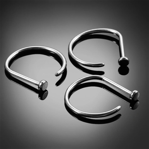 <span class=keywords><strong>Anneau</strong></span> de <span class=keywords><strong>piercing</strong></span> en titane poli miroir ASTM F136 G23 pour le nez, le nombril ou l'<span class=keywords><strong>oreille</strong></span>, idéal pour les mariages - Product Image 3