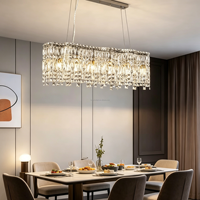 Lampes de plafond LED en cristal de luxe, design moderne, AC IP65, pour salon, chambre à coucher, salle à manger, style haut de gamme