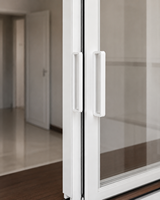 Fenêtre coulissante moderne en aluminium blanc, grande fenêtre à cadre fin en verre trempé, fenêtre de séparation pour cuisine et balcon, design personnalisé