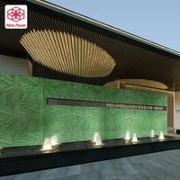 Nouveau panneau mural feuille Musa décor en pierre Flexible 3d doux MCM vert matériaux de construction revêtement artificiel intérieur et extérieur