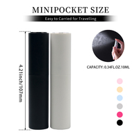 Mini flacon pulvérisateur de voyage personnalisable avec bouchon rotatif durable, atomiseur de parfum rechargeable, distributeur d'huiles essentielles et de produits capillaires