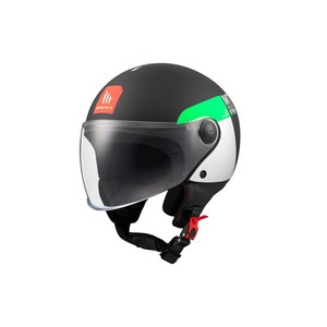 Casco MT Helmets Street S Inboard D6 Nero Verde Opaco M Jet - Product Image 1