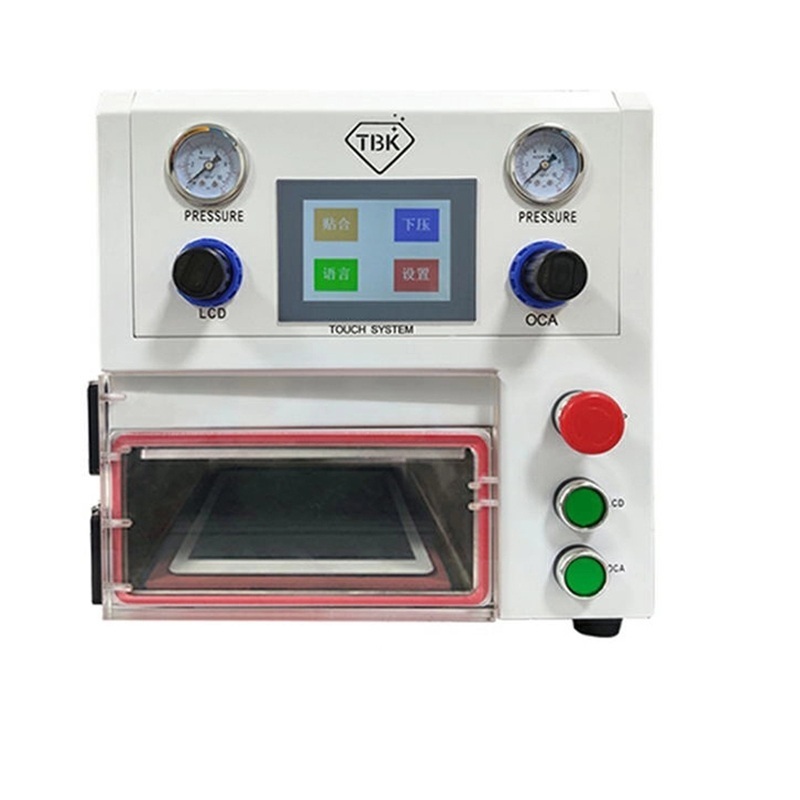 TBK 108P curved screen repair vacuum laminating machine for iphone for Samsung edge LCD OCA laminator