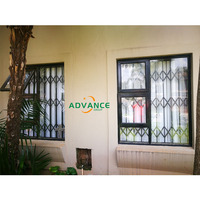 Proteger la entrada de la puerta corredera retráctil Enrejado barras antirrobo en ventanas Puertas DE SEGURIDAD retráctiles Aluminio