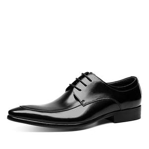 Chaussures Oxford en cuir véritable authentique, à enfiler, bout pointu, respirantes, avec soutien de la voûte plantaire, pour hommes - Product Image 2