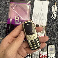 Téléphone portable compact BM10 débloqué avec couvercle rabattable, lecteur de musique sans fil Bluetooth, écouteurs, téléphone de secours, radio FM, téléphone de poche