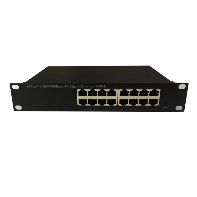Mini 10-inch Rackmount 16-Port Unmanaged Gigabit Network Switch Perfect Size for Limited Spaces
