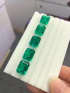 <span class=keywords><strong>Esmeralda</strong></span> Octogonal Cultivada en Laboratorio, Color Verde <span class=keywords><strong>Muzo</strong></span>, Precio por Quilate, <span class=keywords><strong>Esmeralda</strong></span> Colombiana Hidrotermal para Joyería, Venta al Por Mayor de Fábrica - Product Image 5