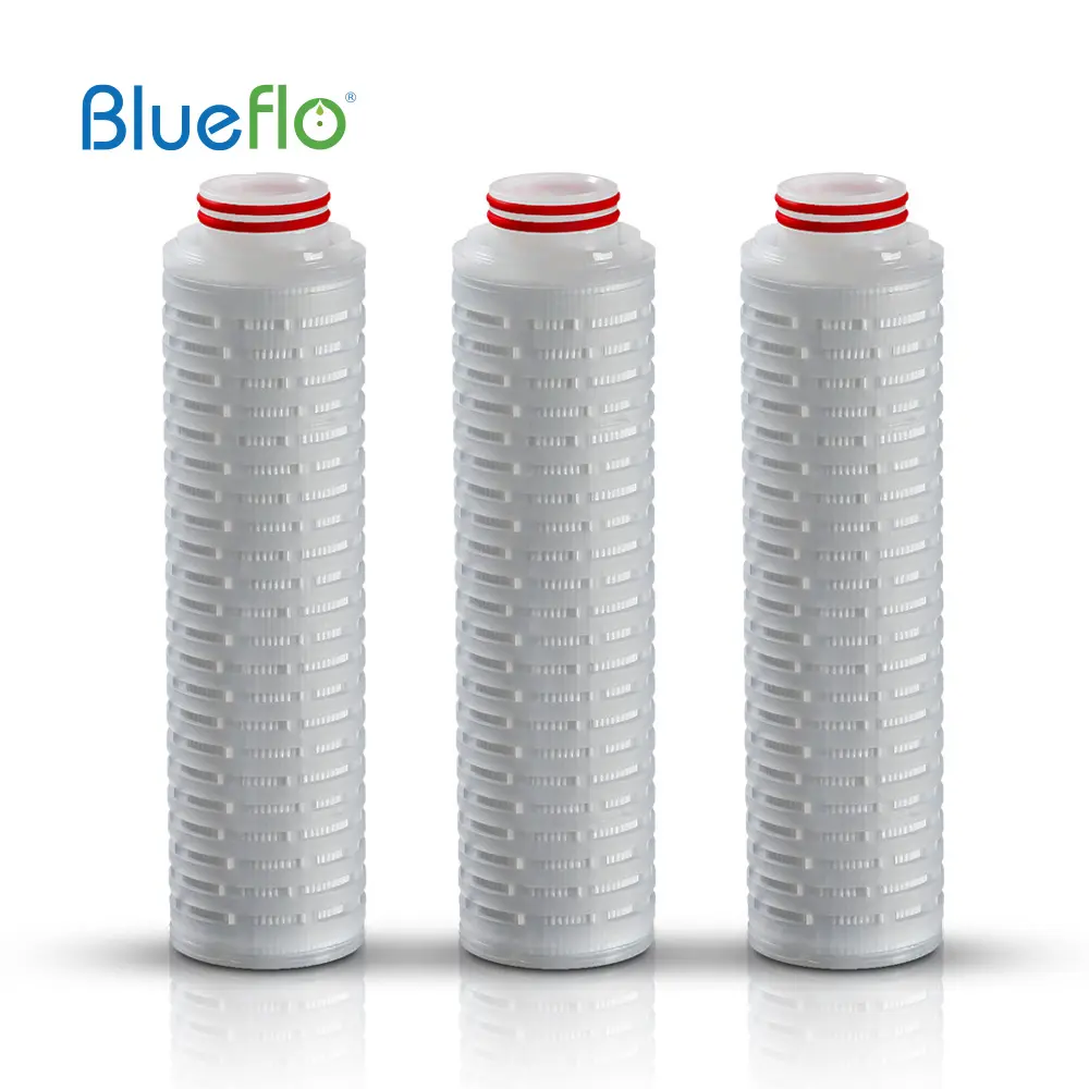 Darlly PP Cartridge 5 Micron Water Filters 0.2 Micron PP Membrane Pleated Filter Cartridges 30 Media Filters For Water Treatment