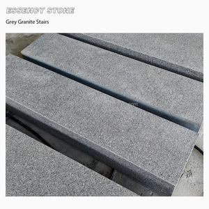 Escaliers en granit gris foncé naturel sur mesure G654 Finition flammée Carreaux d'extérieur pour utilisation extérieure Pavage en granit 50 mm - Product Image 2
