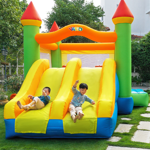 Château <span class=keywords><strong>gonflable</strong></span> de maison de rebond d'arrière-cour de YARD double glissière avec le ventilateur - Product Image 3