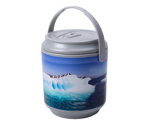 Plastic Can Shape Cooler Box Chest Outdoor Chill Chest Ice Box for Ice Keep Wine and Beverage Cool box