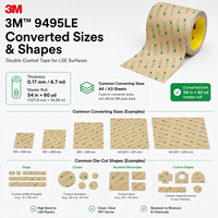 Feuille adhésive double face 3M 9495LE A4 210 mm x 297 mm 0,17 mm 300LSE PET