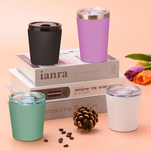 Tasse de voyage isotherme portable Atlas en acier inoxydable à double paroi, 8/12 oz, avec couvercle sans BPA, sans danger pour les aliments, logo personnalisé - Product Image 1