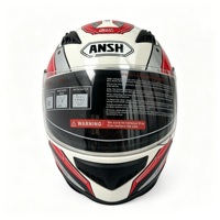 Casque de moto de course intégral au design moderne avec visière relevable, décalcomanies personnalisées, marque OEM, garantie 1 an, certifié CCC Chine