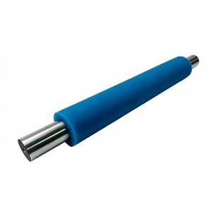 Roues à rouleaux en acier revêtues de polyuréthane sur mesure, rouleaux industriels en PU pour impression/convoyage/équipement de revêtement, longueur personnalisable - Product Image 1