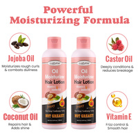 Lait capillaire hydratant en profondeur, qui ajoute de la brillance, réduit les casures et contrôle les frisottis, lotion capillaire hydratante à l'huile
