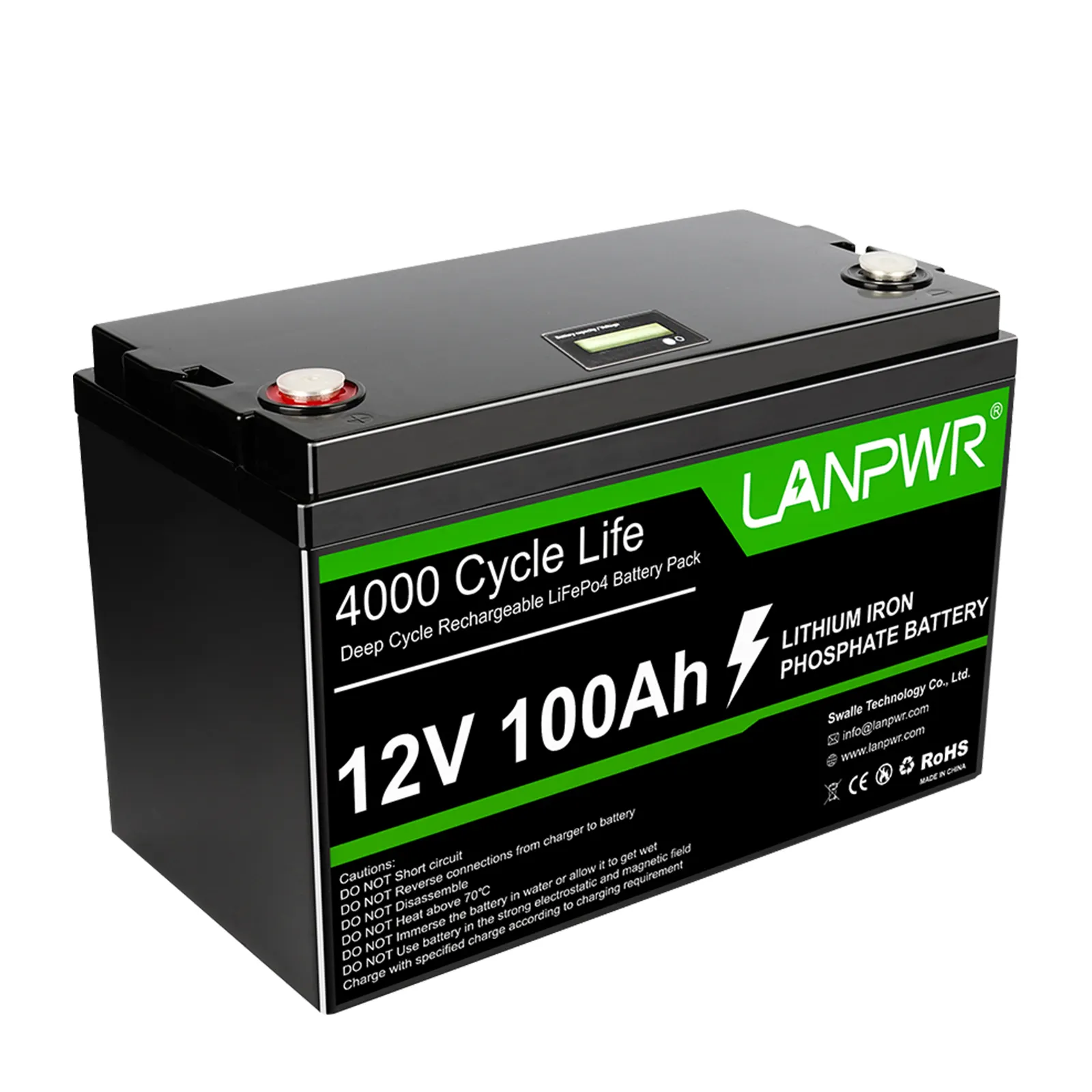 lifepo4 5 years warranty 12v 100ah battery for RV solar 12 volt lithium battery 20 Up to 4000 Deep Cycles