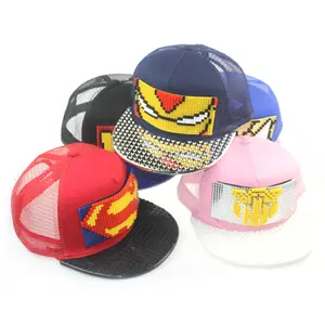 Casquette en maille à 5 panneaux avec votre propre motif personnalisé, chapeau pour enfants, Snapback sport, casquette en maille