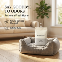 Sac purificateur d'air réutilisable au charbon actif, éliminateur et absorbeur naturel d'odeurs d'animaux pour la maison, la voiture et les zones résidentielles pour animaux, logo personnalisé OEM