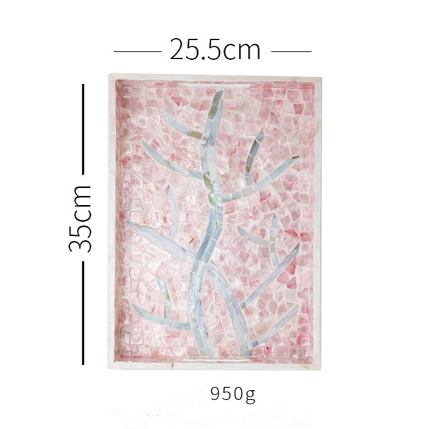 Plateau coquillage couleur pastel