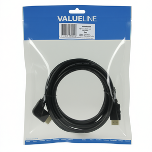 <b>HDMI</b> <b>Cable</b> 2m Right Angle Connector Black High Speed With Ethernet - Product Image 3