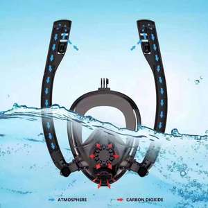 2020คู่หลอดหน้ากากดำน้ำสีส้มหน้ากากดำน้ำเต็มหน้าป่าฮอร์น - Product Image 6