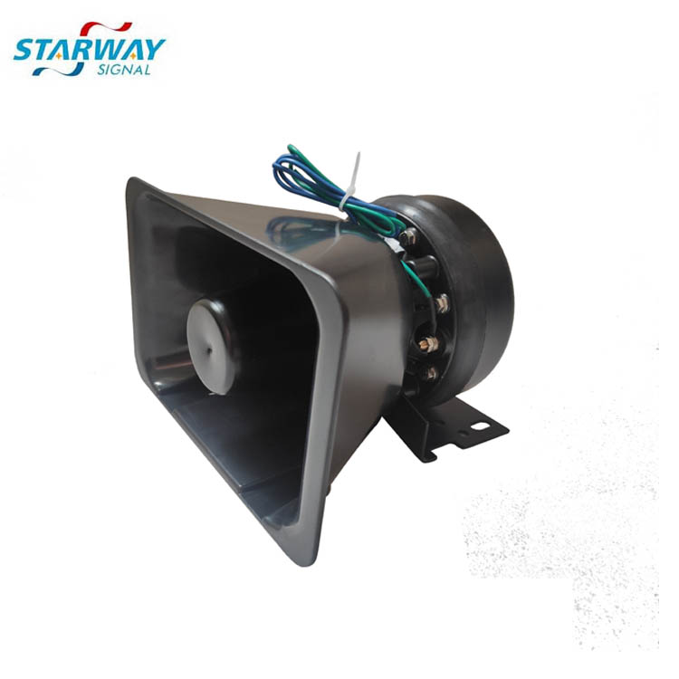 Starway 100 Вт аварийное предупреждение, Автомобильная сигнализация, полицейская сирена, звуковой сигнал, тонкая полицейская Электронная сирена, звуковой динамик для продажи