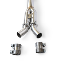 Tuyau intermédiaire à longueur égale de 4 pouces (101 mm) pour BMW M2 G87 S55 3.0T 2021-2024, en acier inoxydable SS304, avec résonateur, pour mise à niveau racing, direct usine