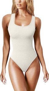 Sleeveless Ribbed Bodysuit Hot Summer Sexy Bodycon Off Shoulder Halter <b>Tops</b> Casual Street Bodice For Women ClubWear - Product Image 6