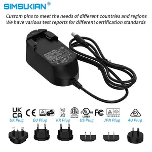 Adaptador de CA CC 24v 1500ma enchufe de alimentación 9v 2500ma multipaís 2a Universal 12v 1a 1.5a 0.25a 5v 0.5a